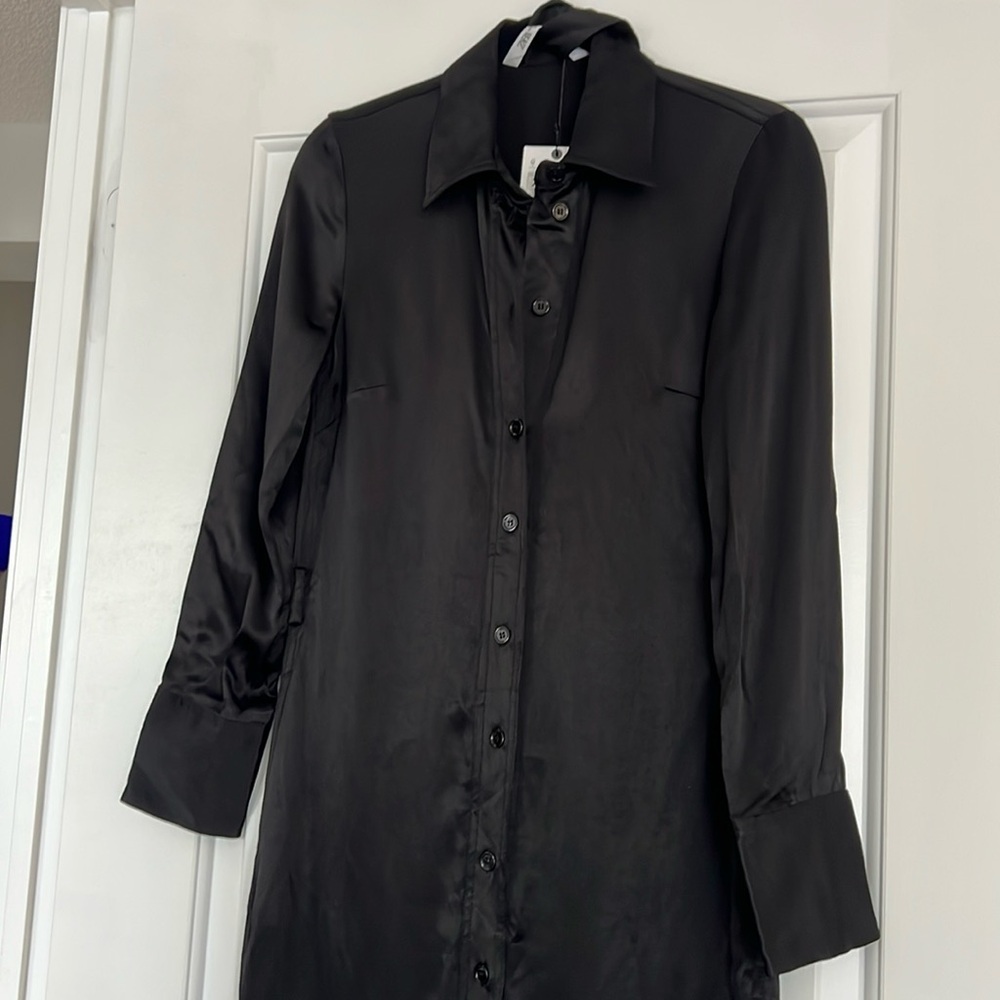 Zara midi shirt dress